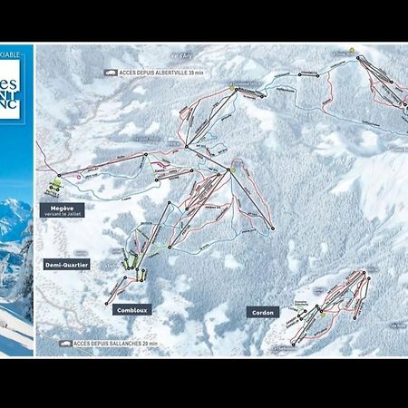 Studio Porte Du Mont Blanc Combloux Aux Pieds Des Pistes Exterior foto